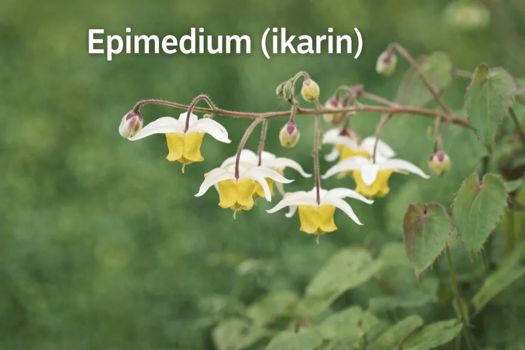 Epimedium cvetovi u punom cvatu final