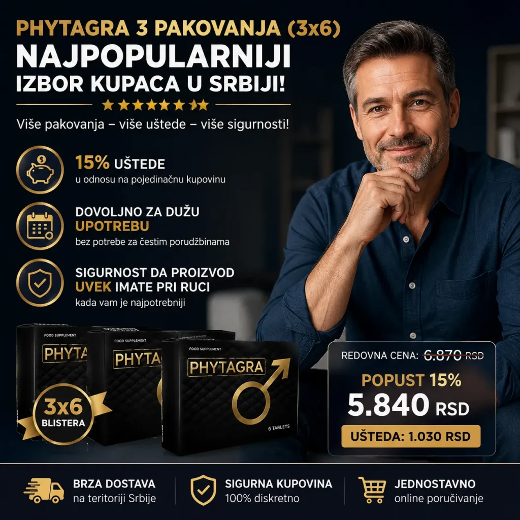 Phytagra 3x6 blistera – ekonomično pakovanje sa 15% popusta